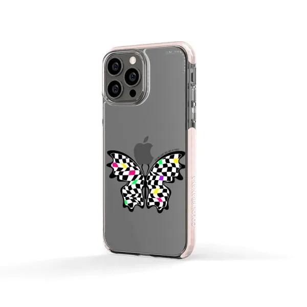 iPhone Case - Checkered Butterfly