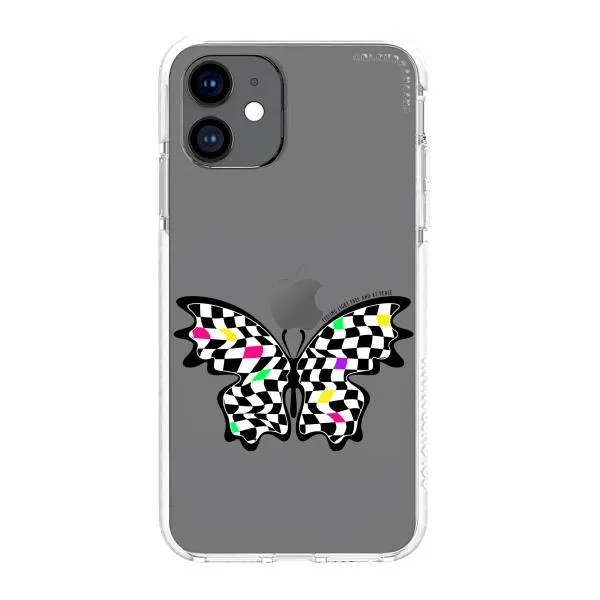 iPhone Case - Checkered Butterfly