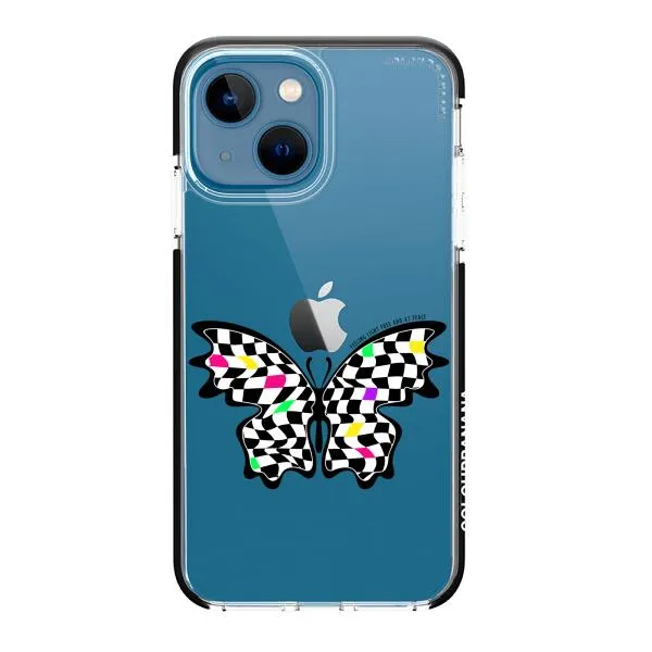 iPhone Case - Checkered Butterfly