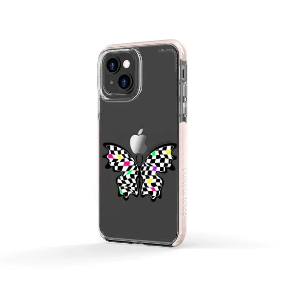 iPhone Case - Checkered Butterfly
