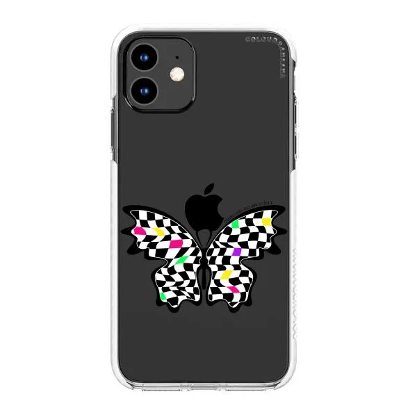 iPhone Case - Checkered Butterfly