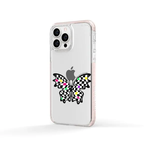iPhone Case - Checkered Butterfly