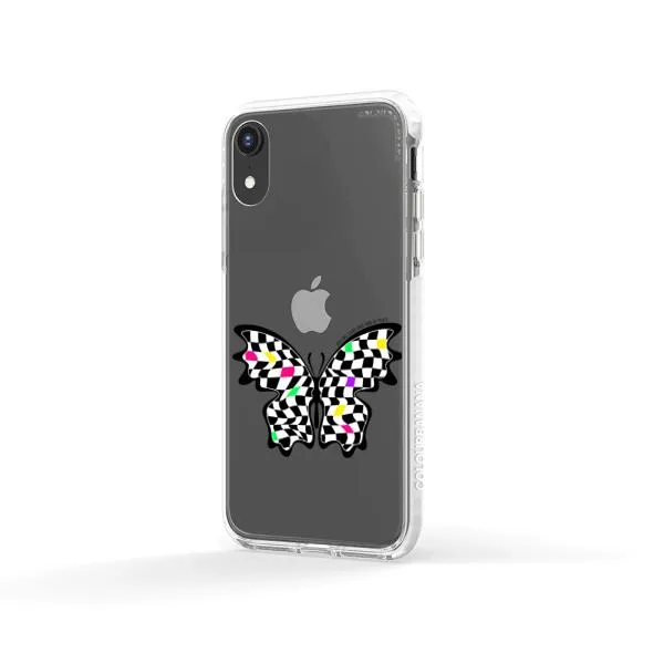 iPhone Case - Checkered Butterfly
