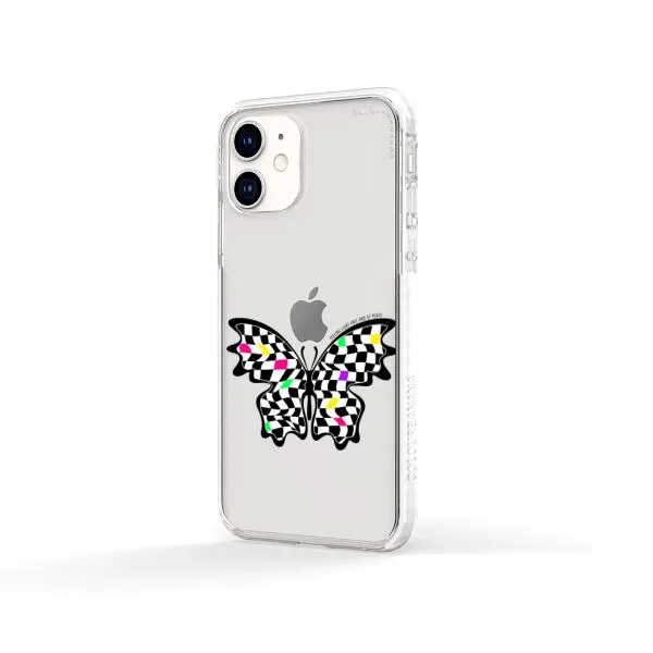 iPhone Case - Checkered Butterfly