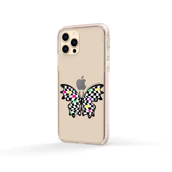 iPhone Case - Checkered Butterfly