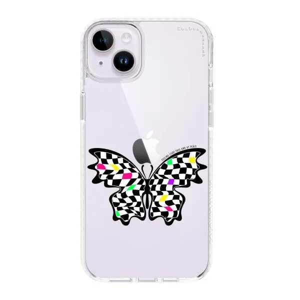 iPhone Case - Checkered Butterfly