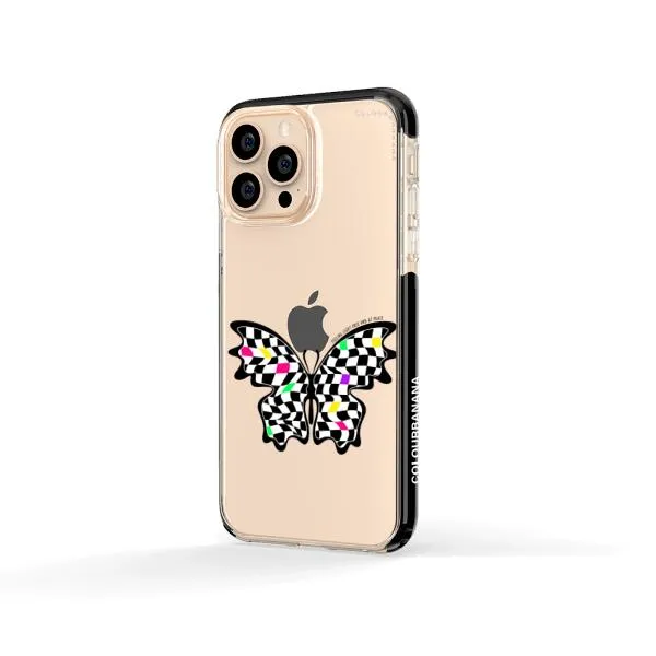 iPhone Case - Checkered Butterfly