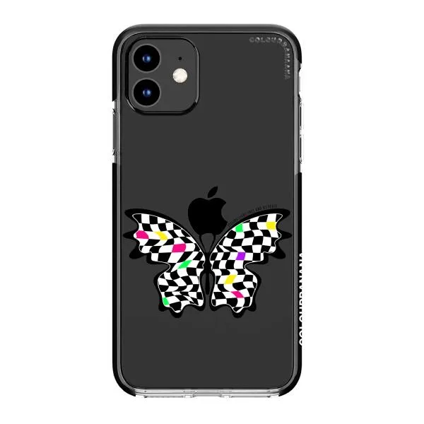 iPhone Case - Checkered Butterfly