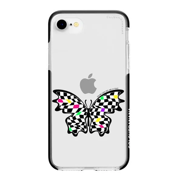 iPhone Case - Checkered Butterfly