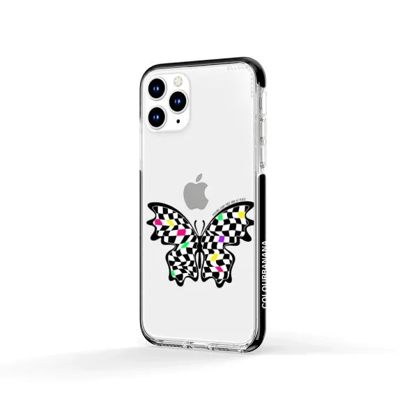iPhone Case - Checkered Butterfly