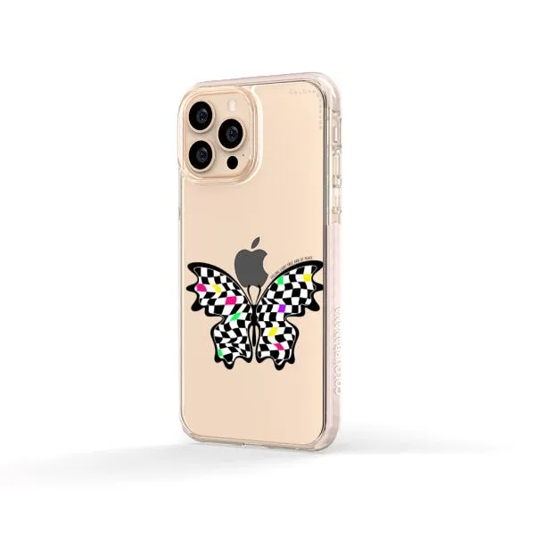 iPhone Case - Checkered Butterfly