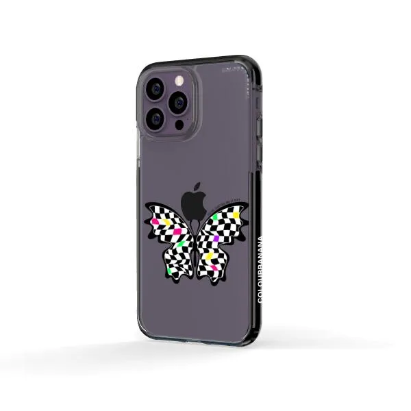 iPhone Case - Checkered Butterfly