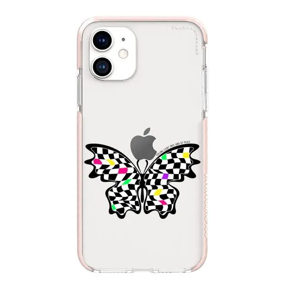 iPhone Case - Checkered Butterfly
