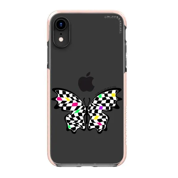 iPhone Case - Checkered Butterfly
