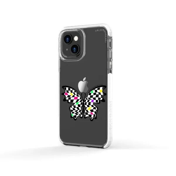 iPhone Case - Checkered Butterfly