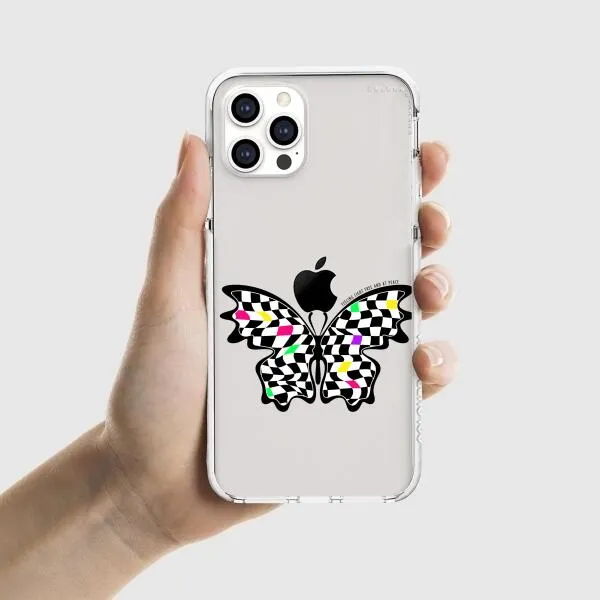 iPhone Case - Checkered Butterfly