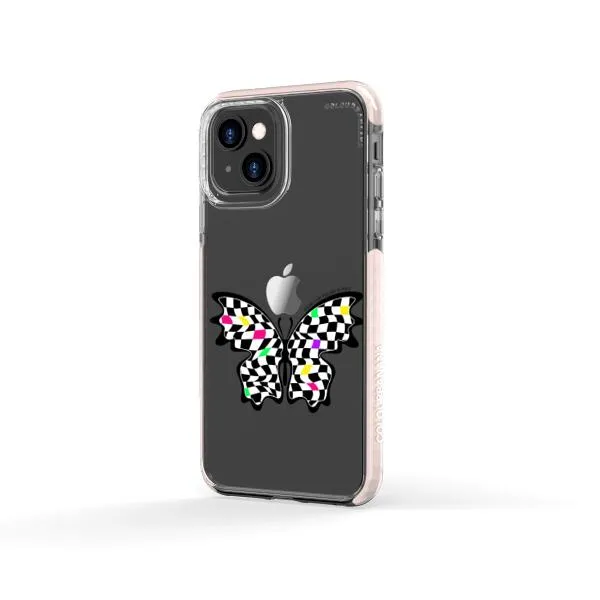 iPhone Case - Checkered Butterfly