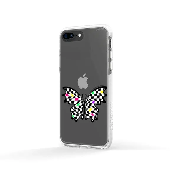 iPhone Case - Checkered Butterfly