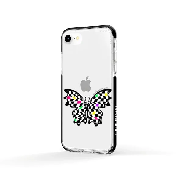 iPhone Case - Checkered Butterfly