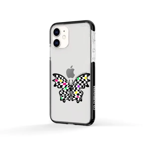 iPhone Case - Checkered Butterfly