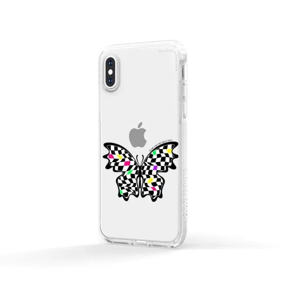 iPhone Case - Checkered Butterfly
