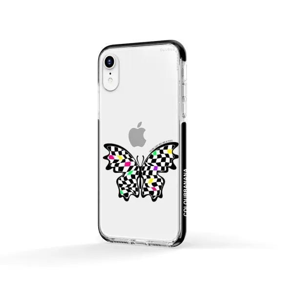 iPhone Case - Checkered Butterfly