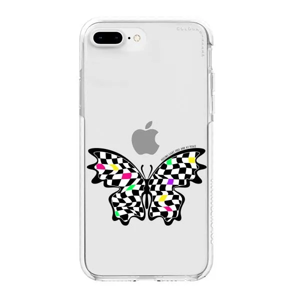 iPhone Case - Checkered Butterfly
