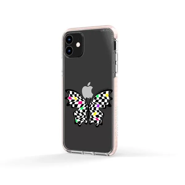 iPhone Case - Checkered Butterfly