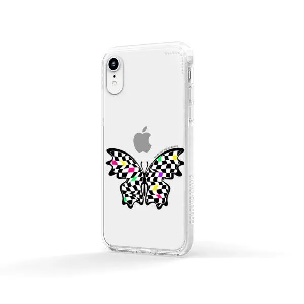iPhone Case - Checkered Butterfly