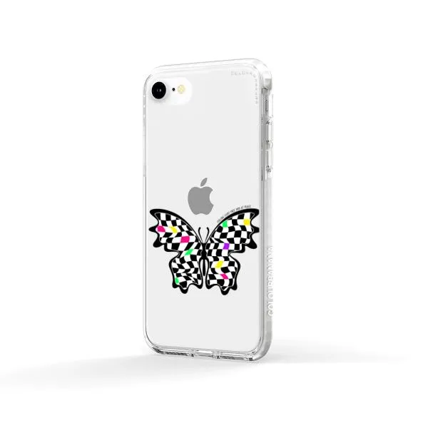 iPhone Case - Checkered Butterfly