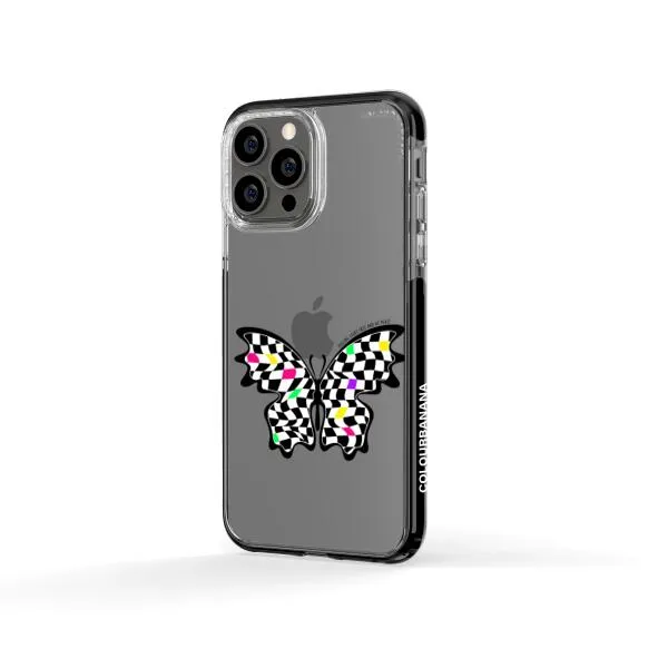 iPhone Case - Checkered Butterfly