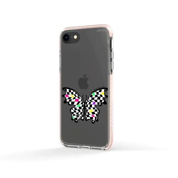 iPhone Case - Checkered Butterfly