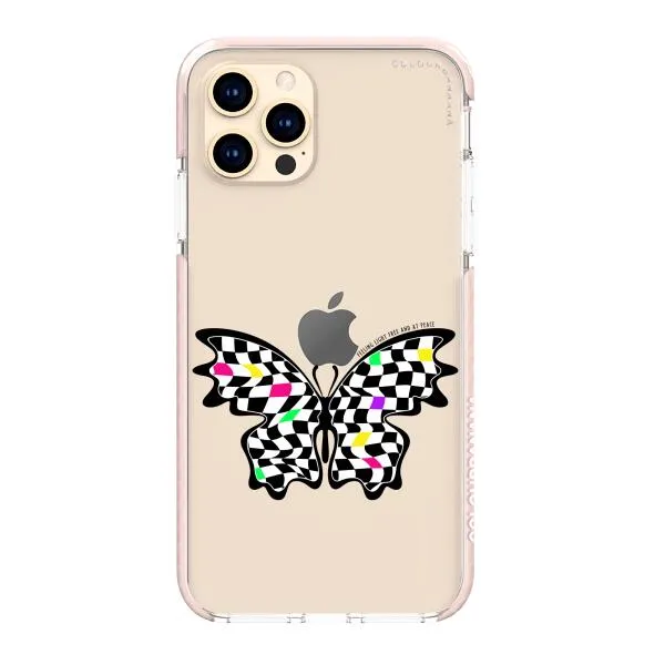 iPhone Case - Checkered Butterfly