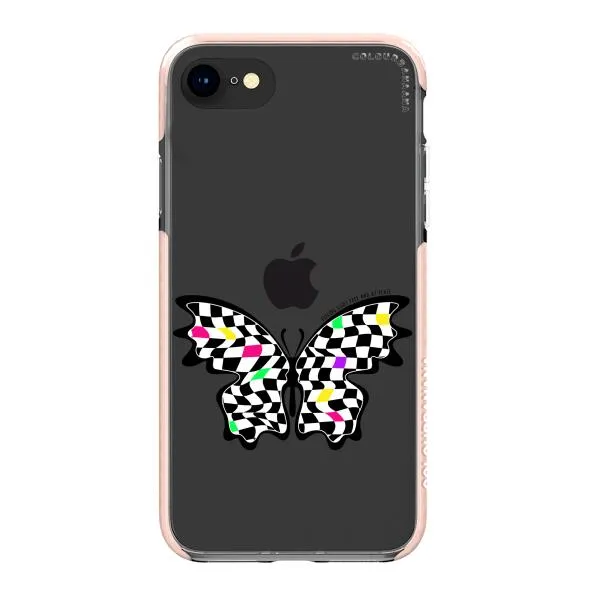 iPhone Case - Checkered Butterfly
