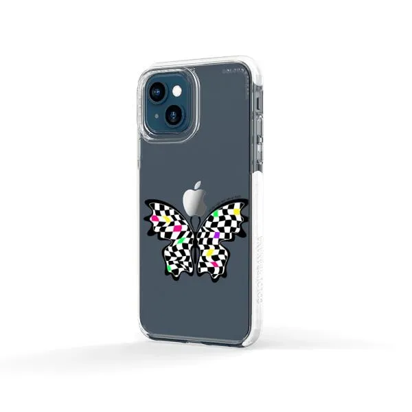 iPhone Case - Checkered Butterfly
