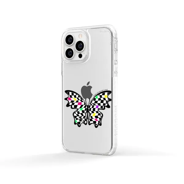 iPhone Case - Checkered Butterfly