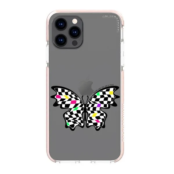 iPhone Case - Checkered Butterfly