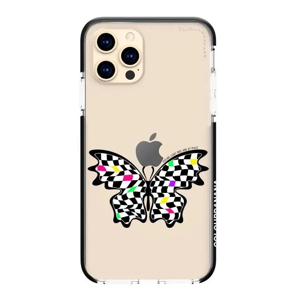 iPhone Case - Checkered Butterfly