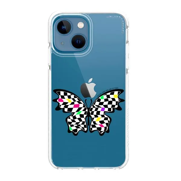 iPhone Case - Checkered Butterfly