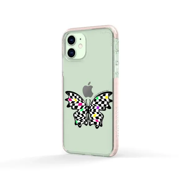 iPhone Case - Checkered Butterfly