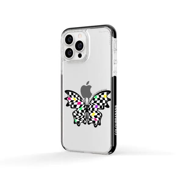 iPhone Case - Checkered Butterfly