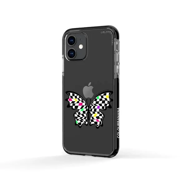 iPhone Case - Checkered Butterfly