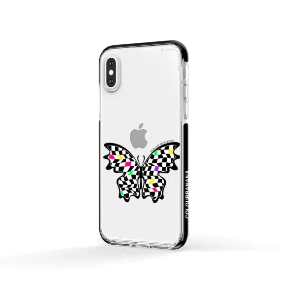 iPhone Case - Checkered Butterfly