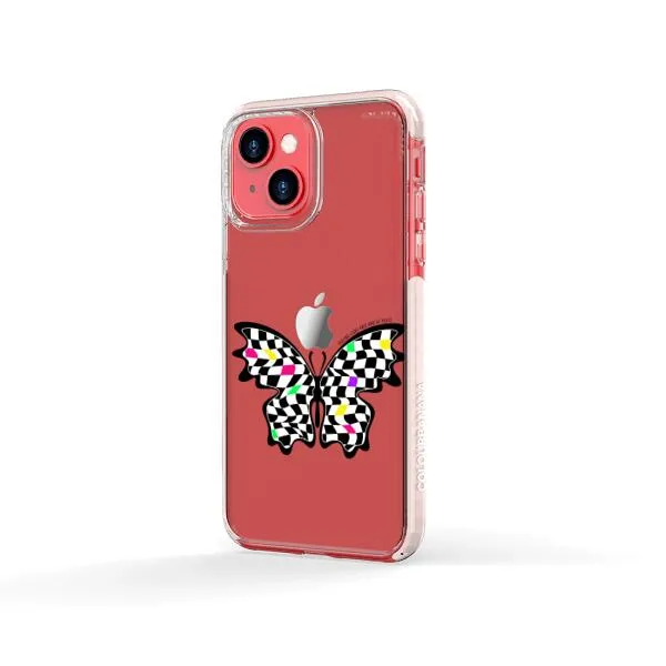 iPhone Case - Checkered Butterfly