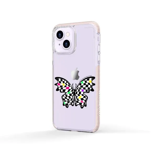 iPhone Case - Checkered Butterfly