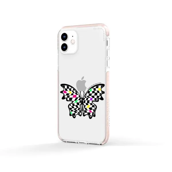 iPhone Case - Checkered Butterfly