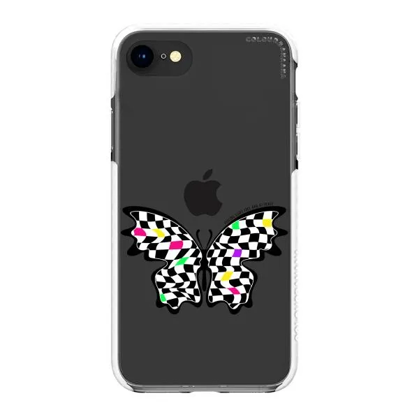 iPhone Case - Checkered Butterfly