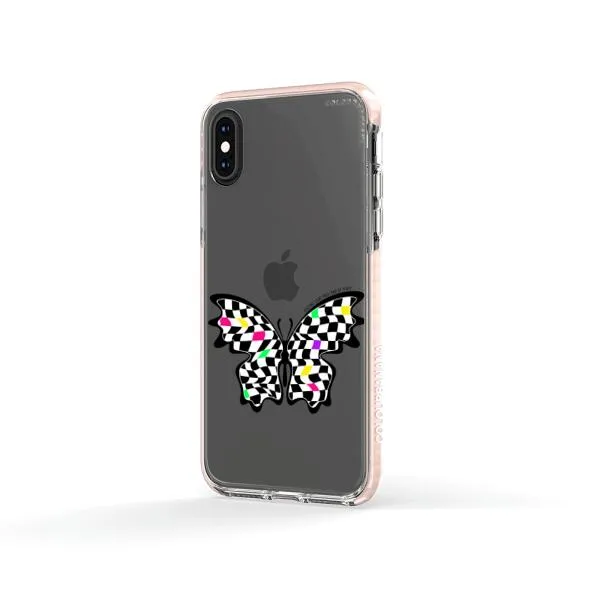 iPhone Case - Checkered Butterfly