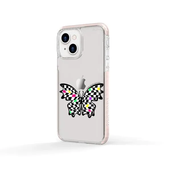 iPhone Case - Checkered Butterfly