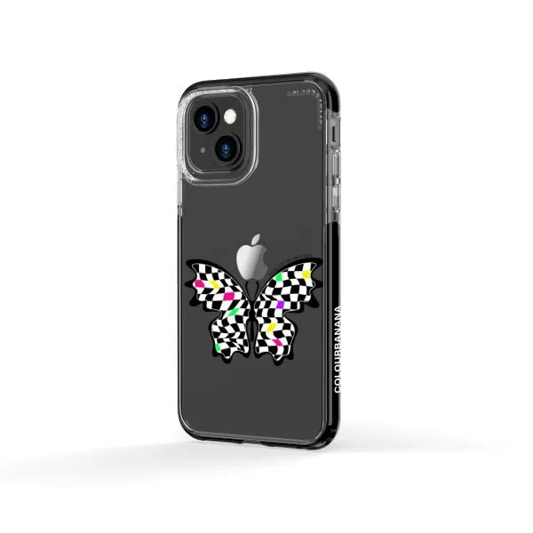 iPhone Case - Checkered Butterfly
